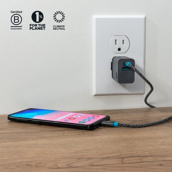 Nimble WALLY Mini Wall Charger 20W Dual Port USB-C & USB-A - Picture 6 of 9